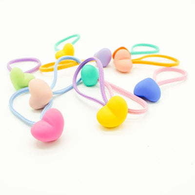 Hair Elastics 10 Piece Box Set - Matte Hearts by Miki Miette