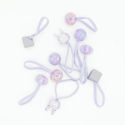 Hair Elastics 10 Piece Box Set - Purple by Miki Miette