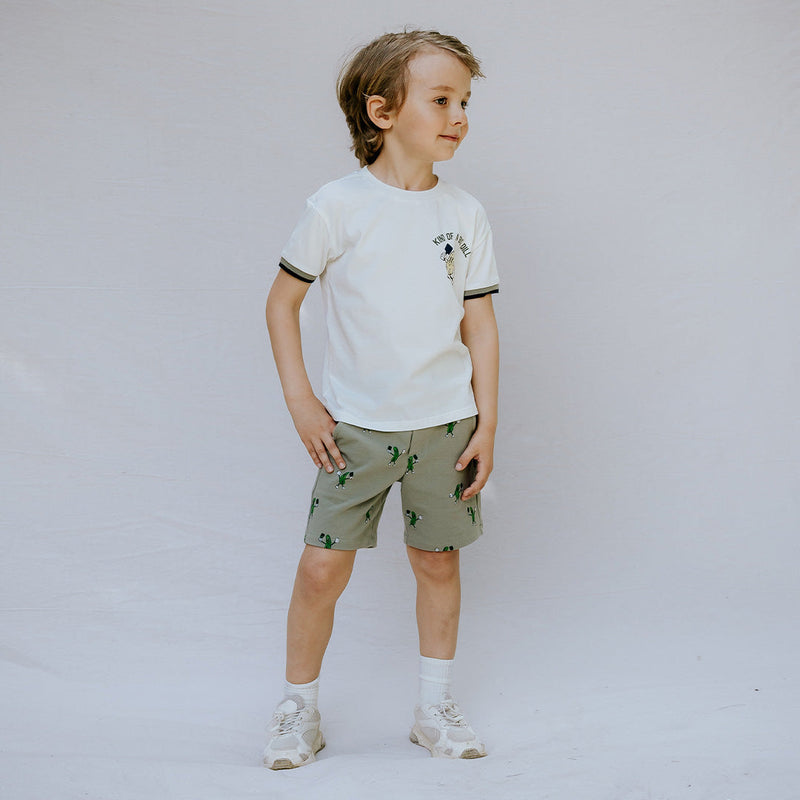 Pickleball Print on Sage Shorts by miles the label.