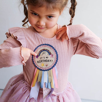 It's My Birthday Rosette - Space Unicorn by Mimi & Lula