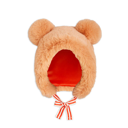 Faux Fur Ear Hat by Mini Rodini