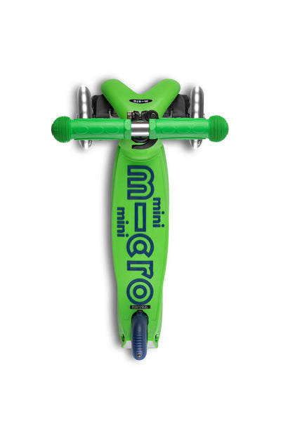 Mini Deluxe LED Scooter - Green/Blue by Micro Kickboard