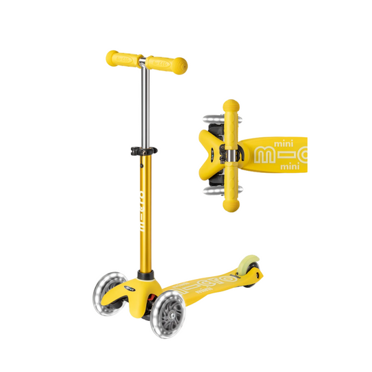 Mini Deluxe LED Scooter - Yellow by Micro Kickboard