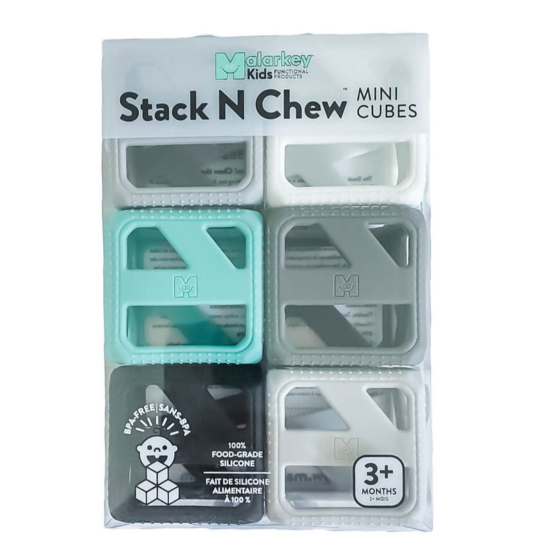 Stack N Chew Cubes - Monochrome by Malarkey Kids
