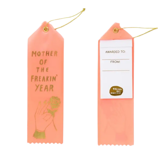 Mother of the Year Award Ribbon - Mother's Day Gift by Yellow Owl Workshop