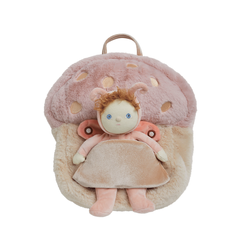 Hopalong Mushroom Backpack - Pink by Olli Ella