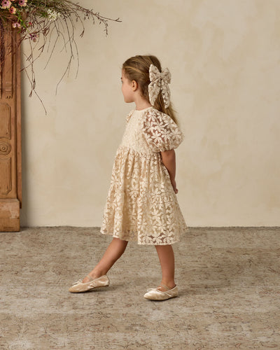 Chloe Dress - Embroidered Daisy by Noralee