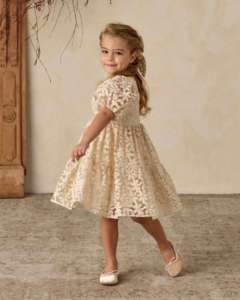 Chloe Dress - Embroidered Daisy by Noralee