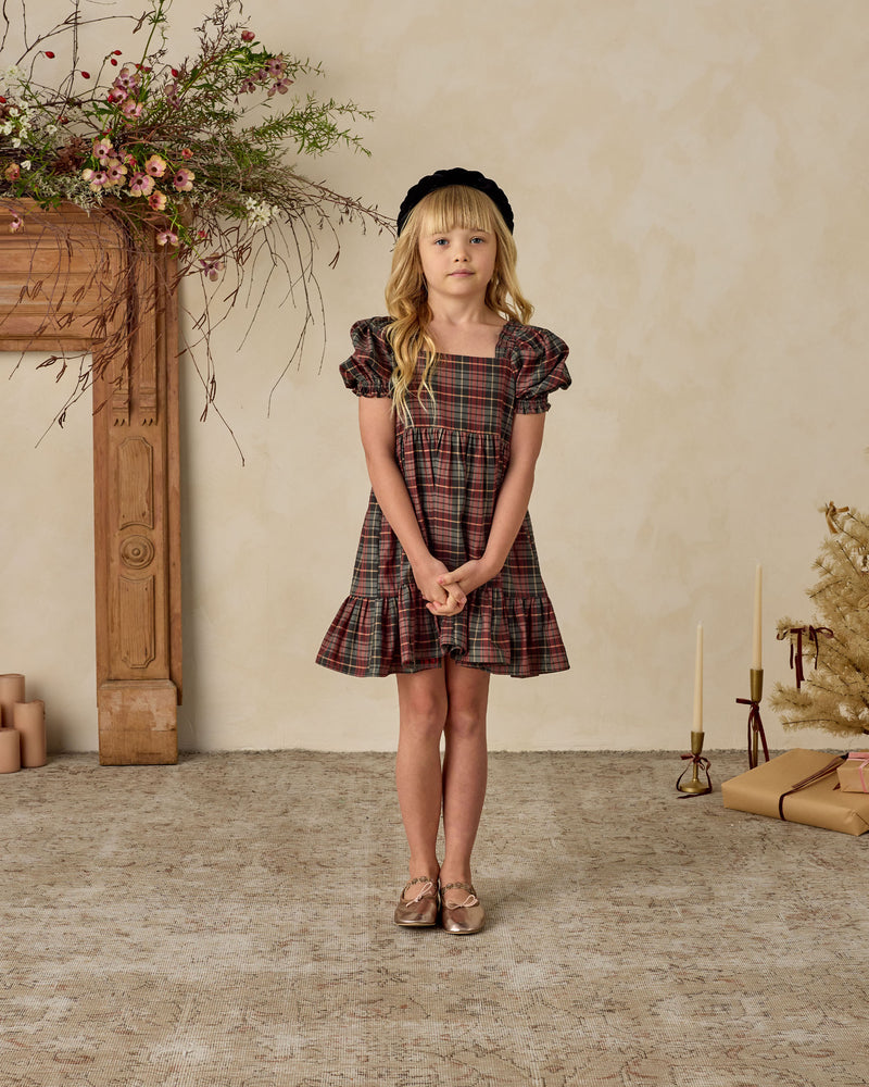 Louella Dress - Winter Tartan by Noralee