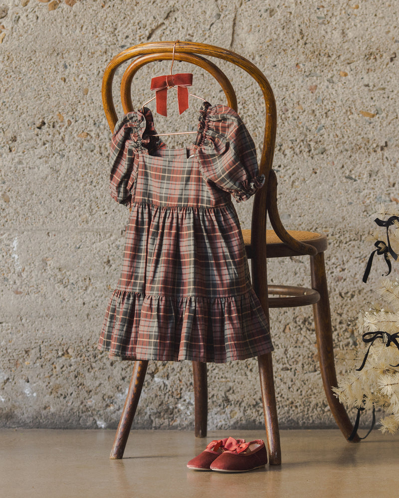 Louella Dress - Winter Tartan by Noralee