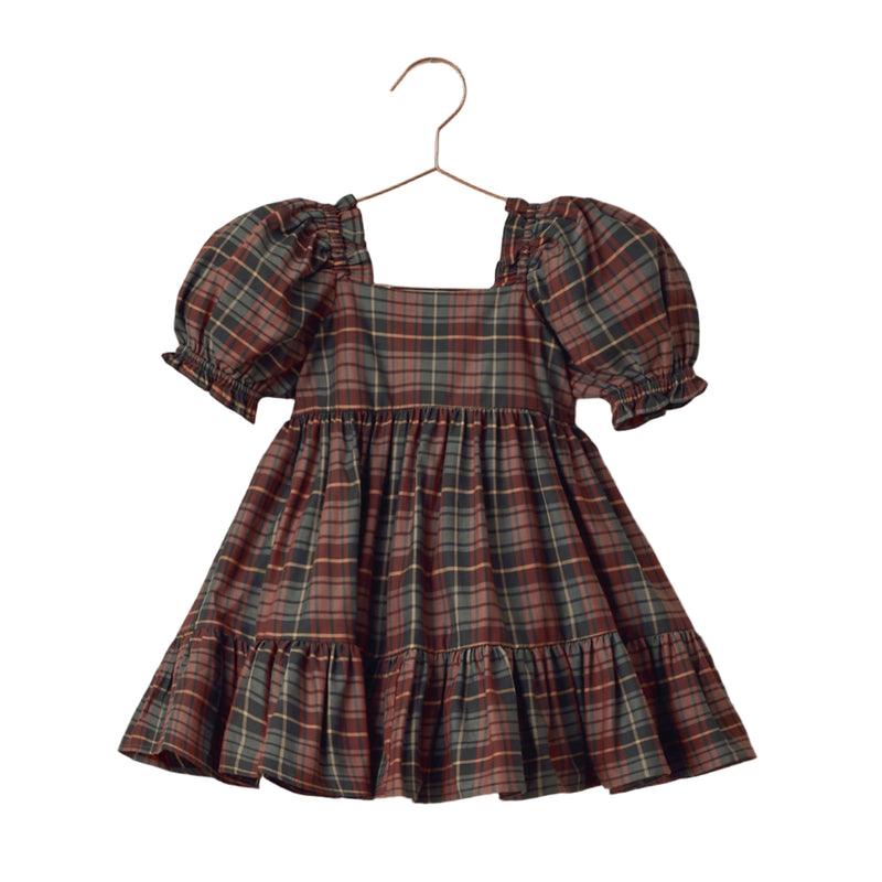 Louella Dress - Winter Tartan by Noralee