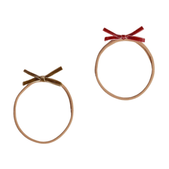 Baby Bow Headbands - Ruby + Pine by Noralee