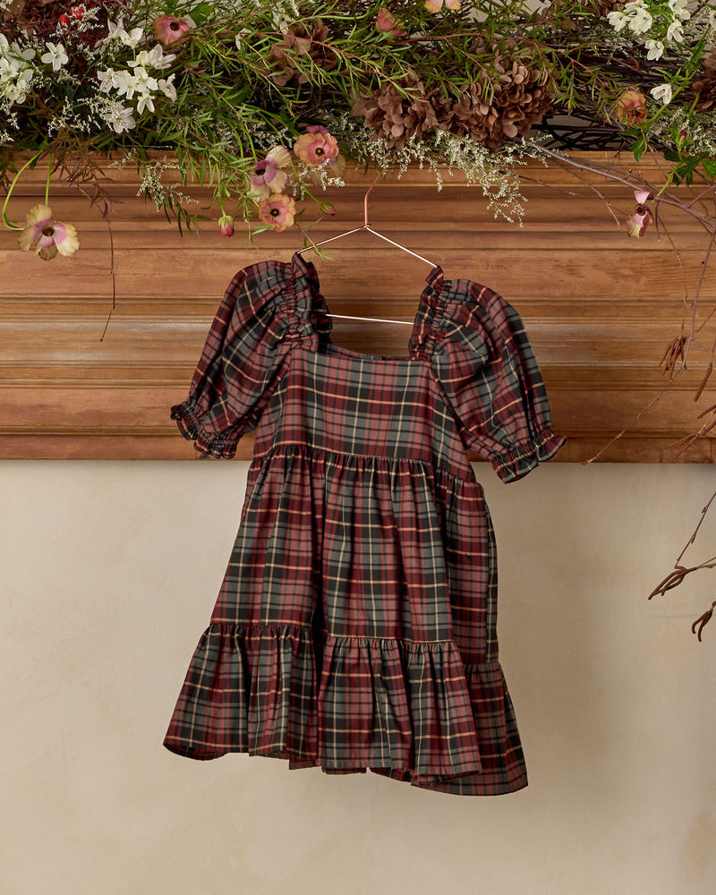 Louella Dress - Winter Tartan by Noralee