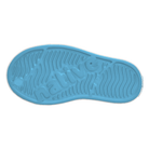 Blue sole of a shoe with 'Puma' branding on a white background