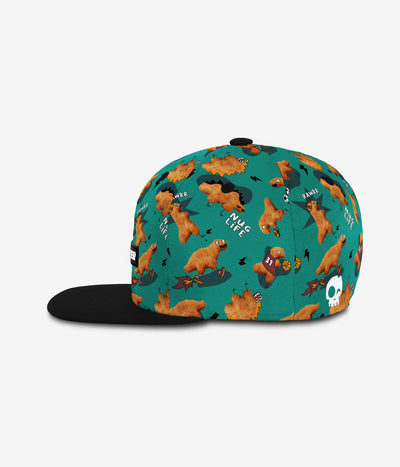 Nug Life Snapback - Turquoise/Aqua by Headster Kids