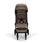 Brown stroller on a white background