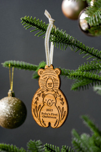 Baby's First Christmas Bear and Cub 2025 Ornament by Hereafter