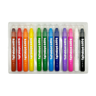 Body Doodlers - Face & Body Crayons - Set of 12 by OOLY