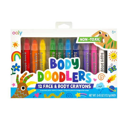Body Doodlers - Face & Body Crayons - Set of 12 by OOLY