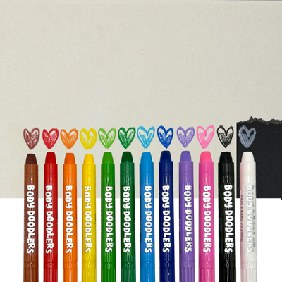 Body Doodlers - Face & Body Crayons - Set of 12 by OOLY