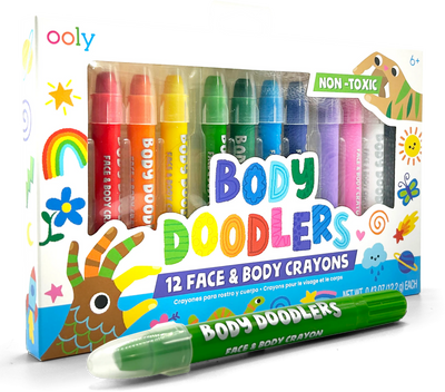Body Doodlers - Face & Body Crayons - Set of 12 by OOLY