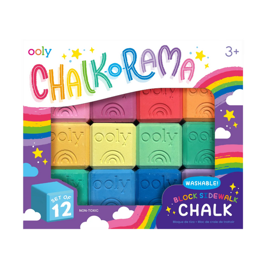 Chalk-O-Rama Block Sidewalk Chalk - Set of 12 by OOLY