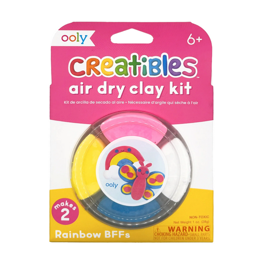 Creatibles Mini Air Dry Clay Kit - Rainbow BFFs by OOLY