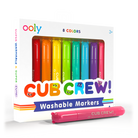 Packaging of Ooly Cub Crew washable markers with colorful markers inside