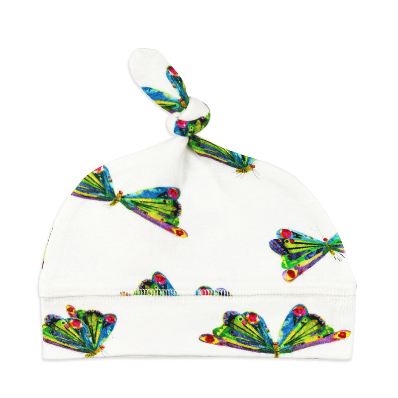 Organic Banded Top Knot Hat - The Very Hungry Caterpillar/Butterfly by Loved Baby