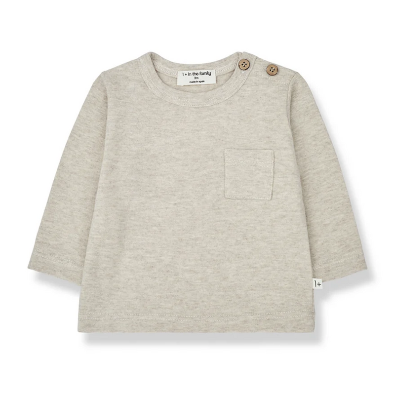 Oriol Long Sleeve T-Shirt - Oatmeal by 1+ in the Family