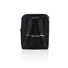 Black backpack with 'WAVE' logo on a white background