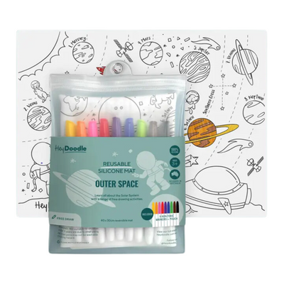 Silicone Reusable Colouring Mat by Hey Doodle