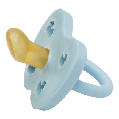Duck Orthodontic Natural Rubber Pacifier - Baby Blue by Hevea