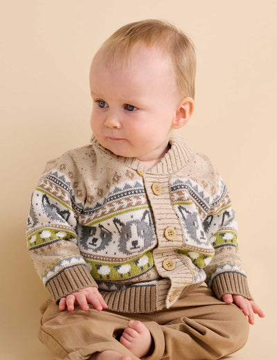 Sheep Dog Cardigan by Purebaby