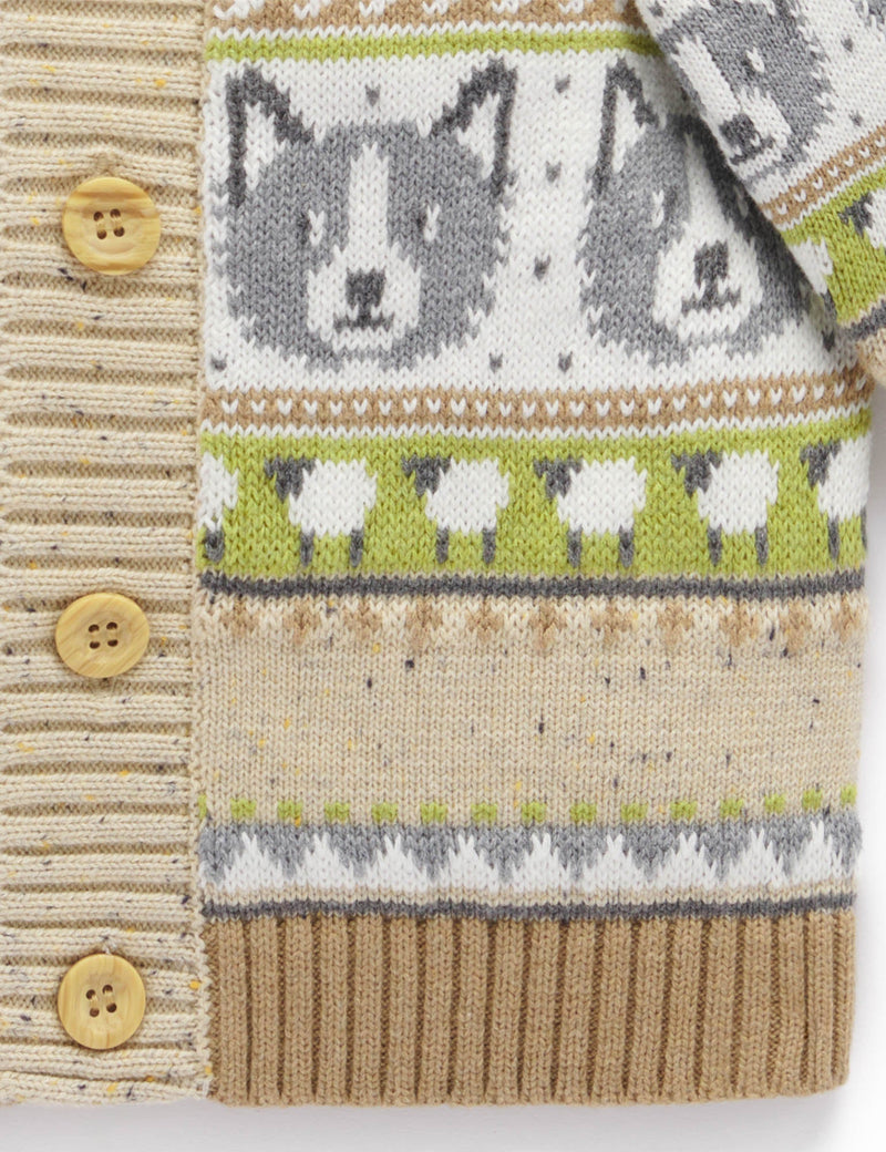 Sheep Dog Cardigan by Purebaby