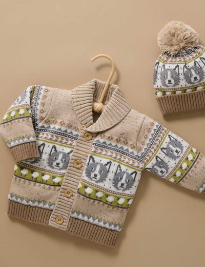 Sheep Dog Cardigan by Purebaby