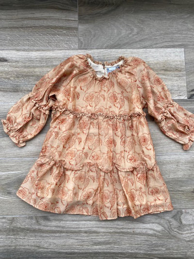 Tiered Santa Fe Dress - Bird Floral by Poppet & Fox