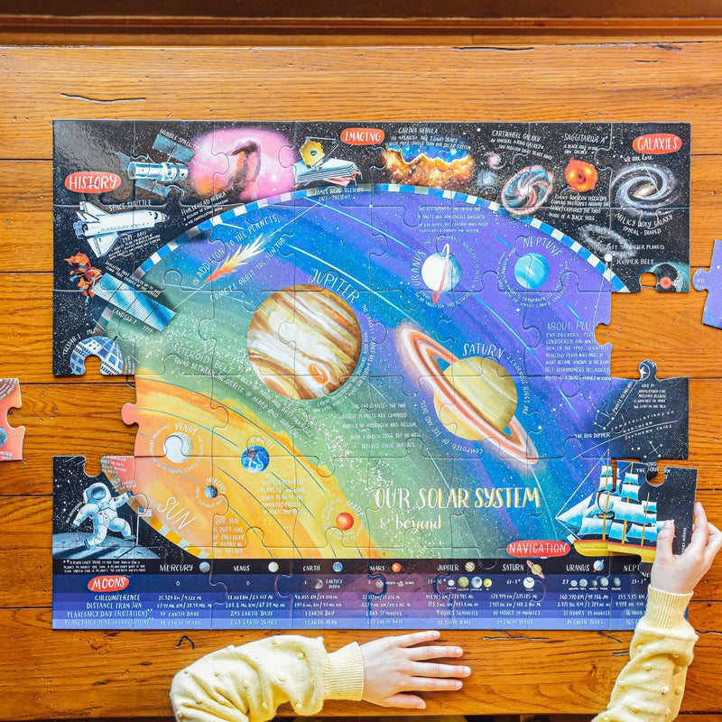48 Piece Giant Puzzle - Solar System & Beyond by Eeboo