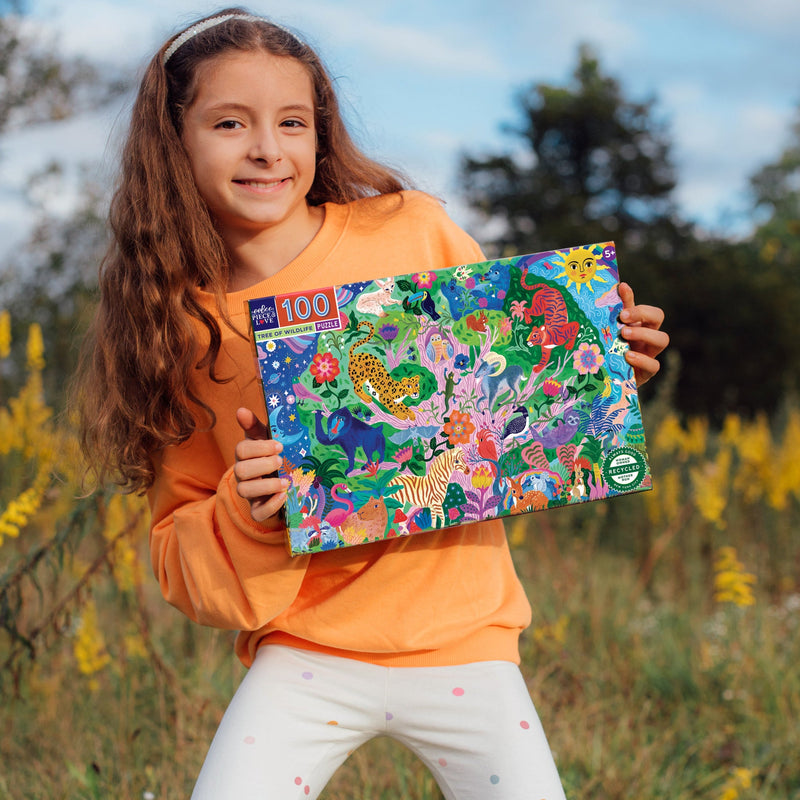 100 Piece Puzzle - Tree of Wildlife by Eeboo