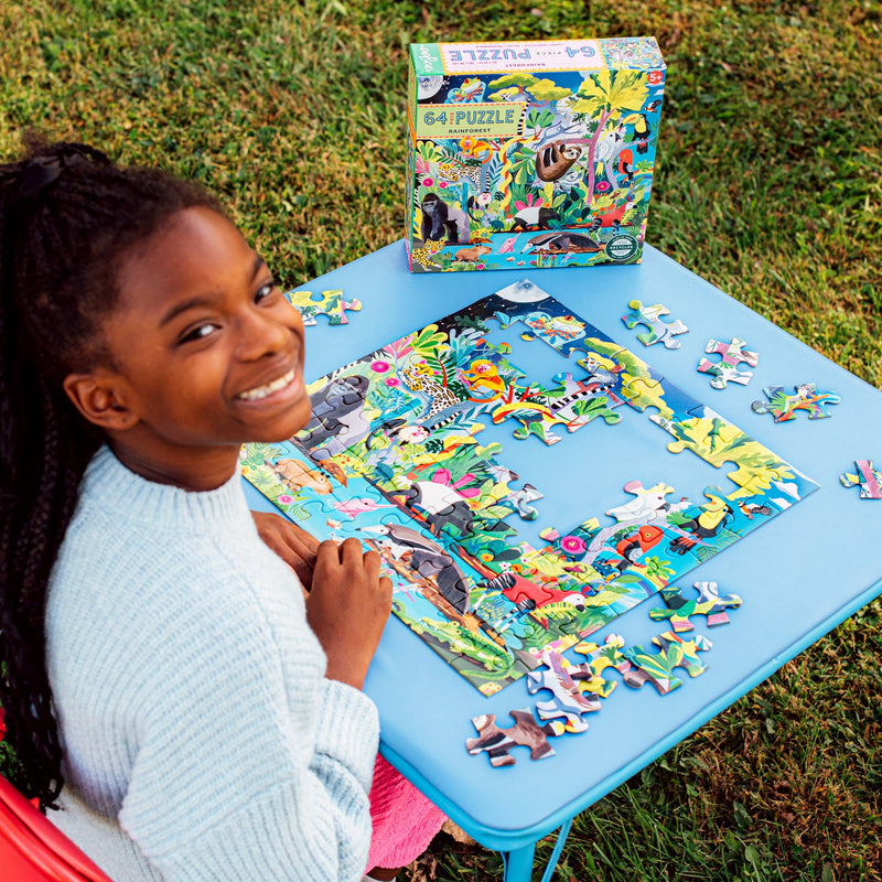 64 Piece Puzzle - Rainforest by Eeboo