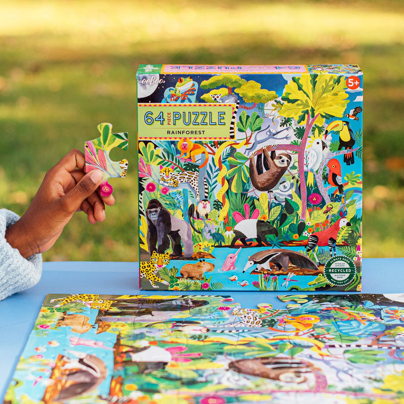 64 Piece Puzzle - Rainforest by Eeboo