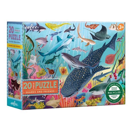 20 Piece Puzzle - Sharks and Friends by Eeboo