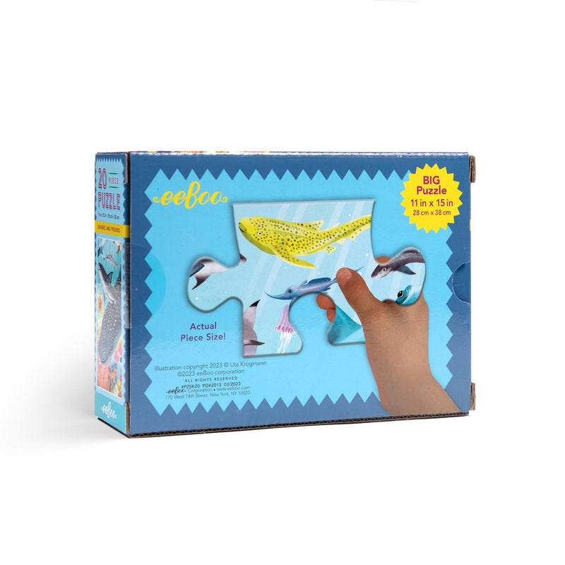 20 Piece Puzzle - Sharks and Friends by Eeboo