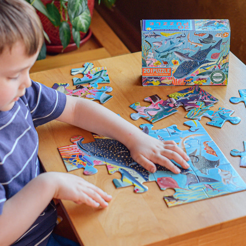 20 Piece Puzzle - Sharks and Friends by Eeboo
