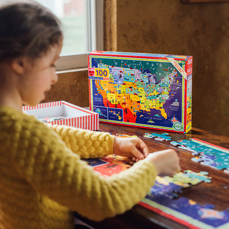 100 Piece Puzzle - This Land is Your Land by Eeboo