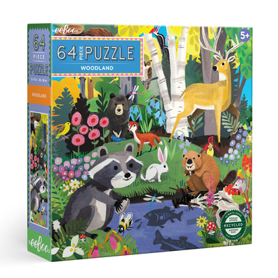 64 Piece Puzzle - Woodland by Eeboo