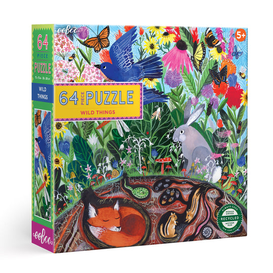 64 Piece Puzzle - Wild Things by Eeboo