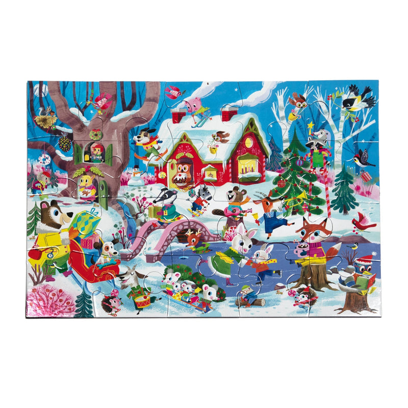 20 Piece Puzzle - Woodland Winter by Eeboo FINAL SALE