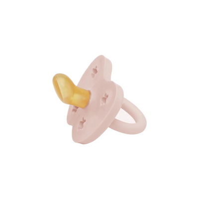 Orthodontic Natural Rubber Pacifier - Powder Pink by Hevea