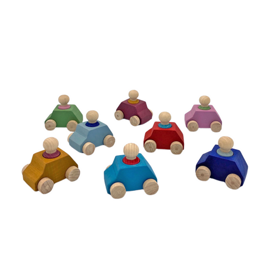 Pack of 8 Cars with Figures by Lubulona